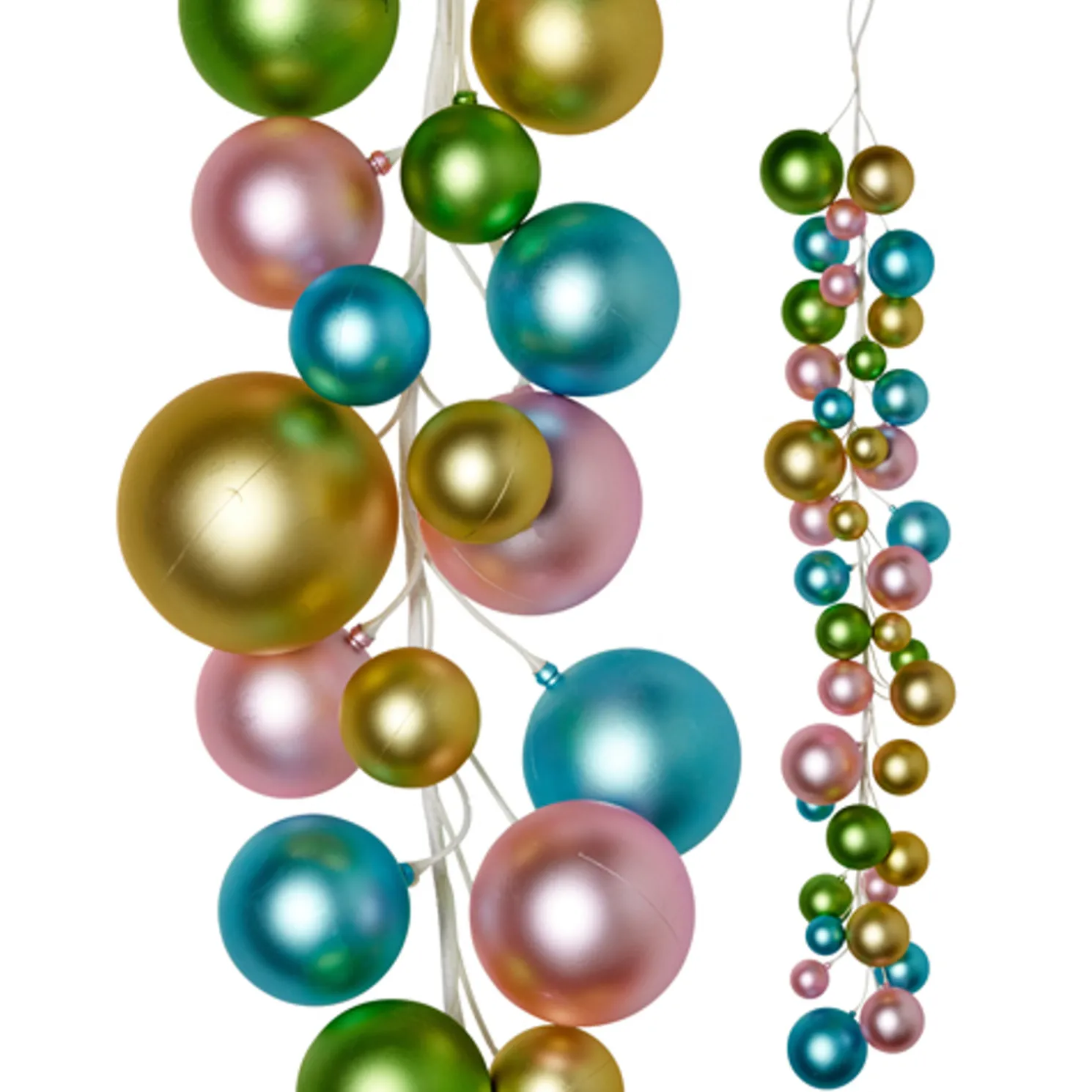 Raz 4' Pastel Pearlescent Easter Ball Garland G4532757