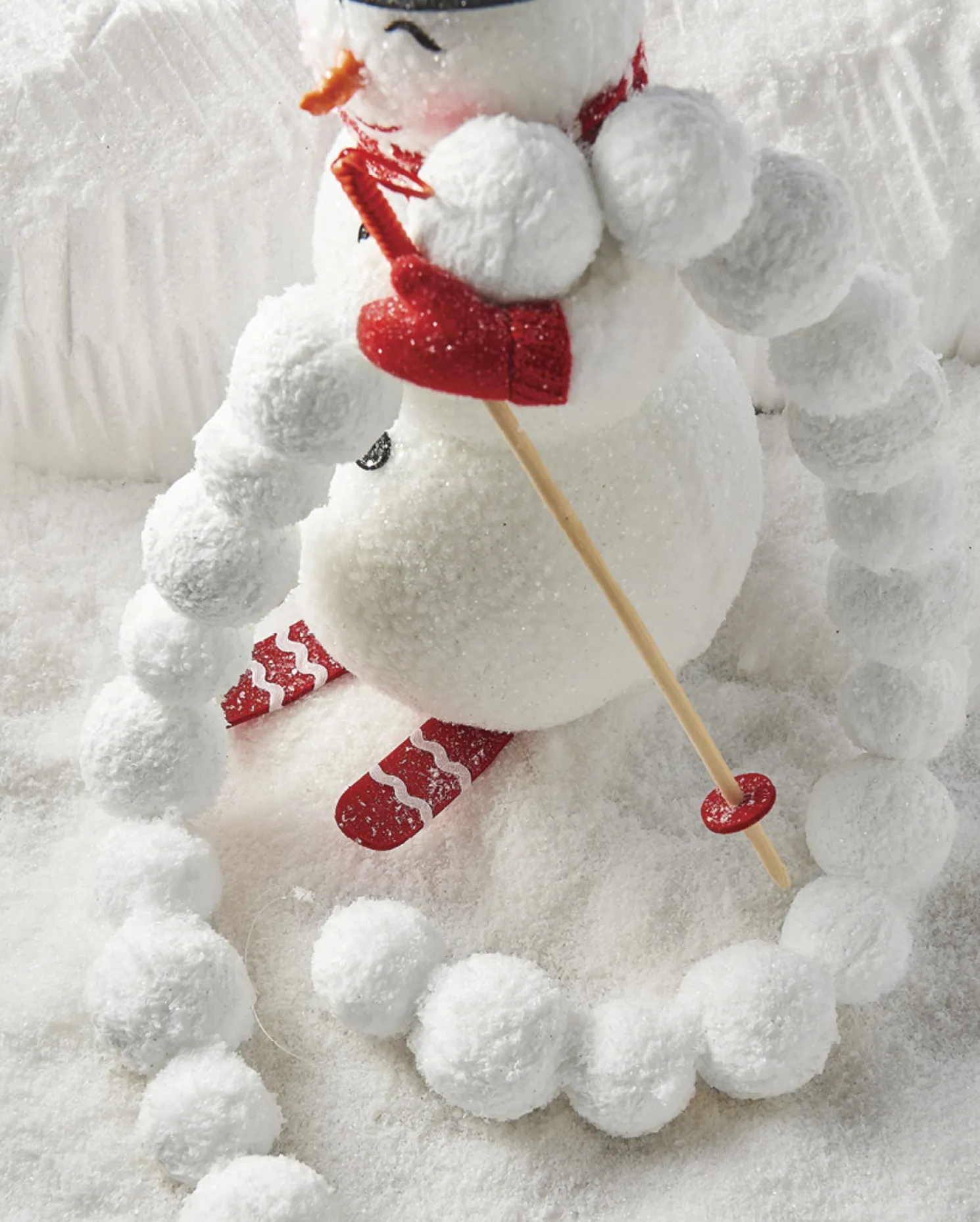 Raz 4' Snowball Christmas Garland G4106745