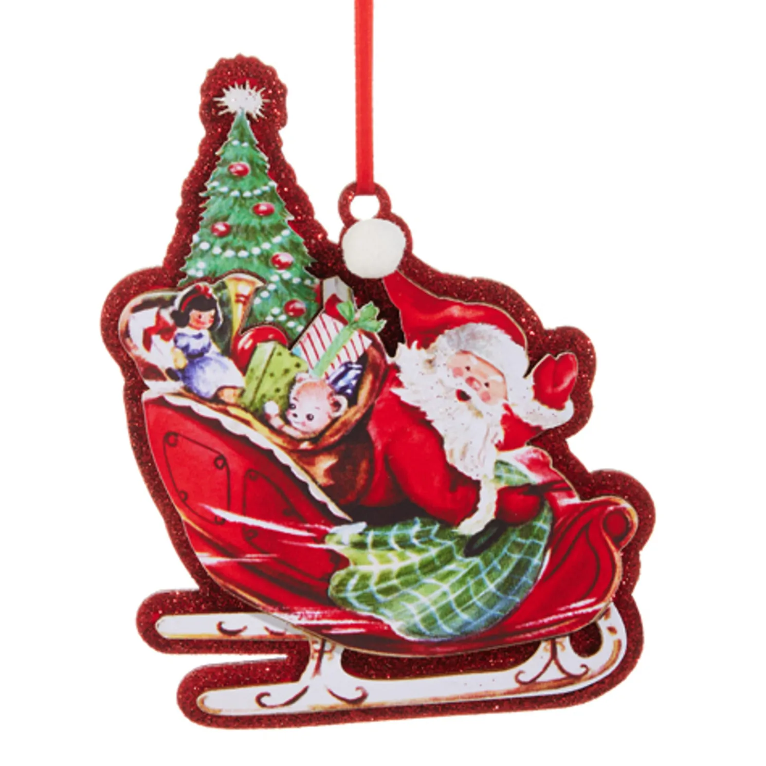 Raz 4.75" The Magic of Christmas Santa Christmas Ornament 4519144