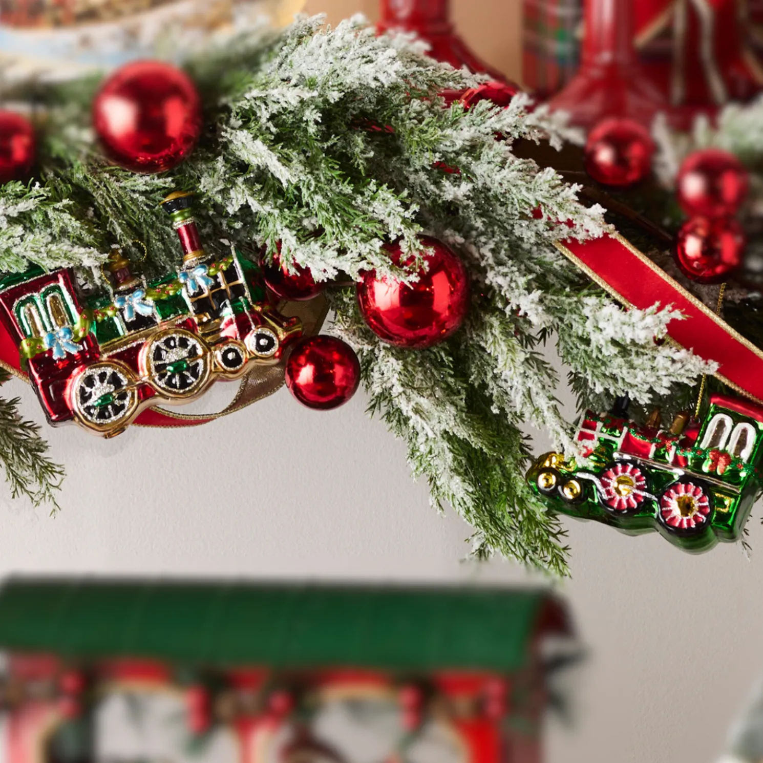 Raz 4.75" Train Glass Christmas Ornament 4512523