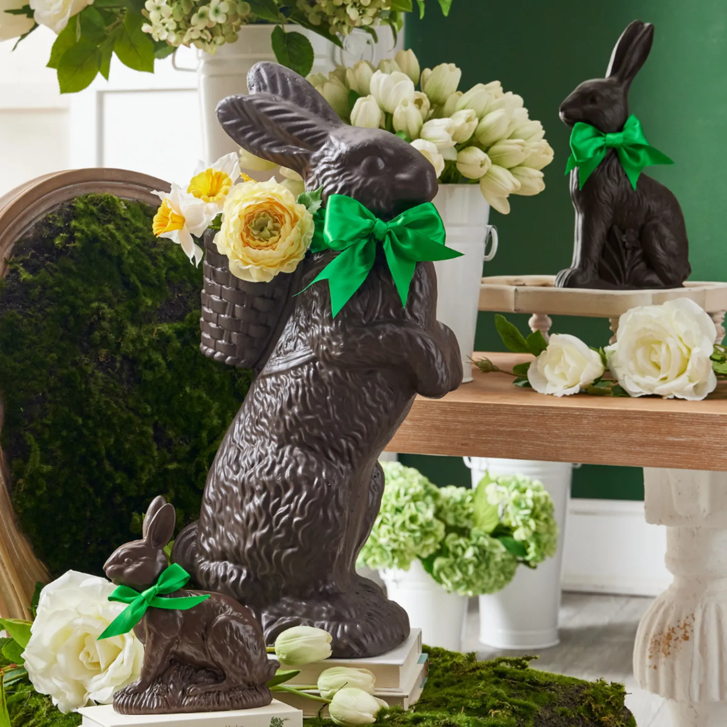 Raz Chocolate Bunny Easter Figure Decoration