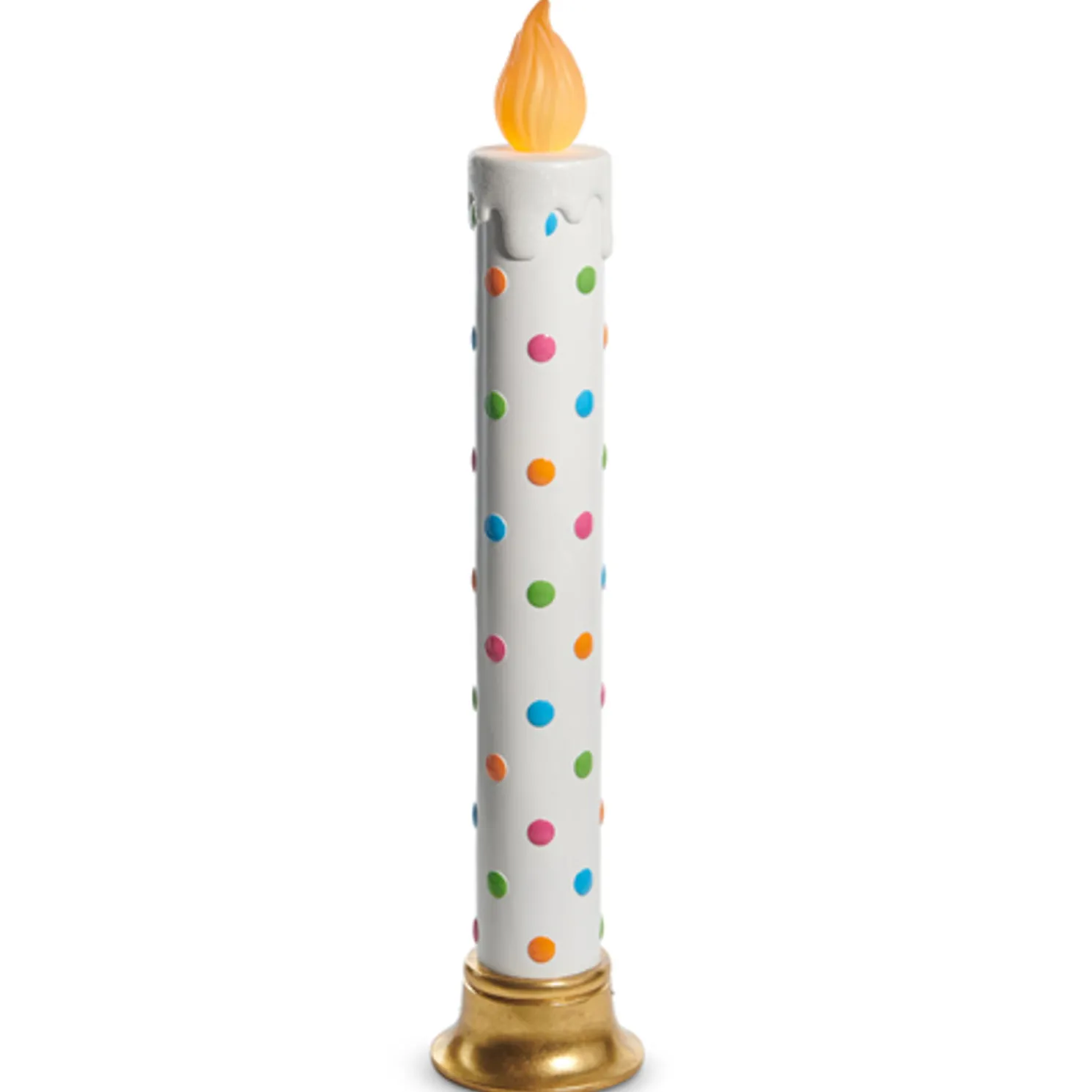 Raz Colorful Battery Operated Large Candle Christmas Decoration