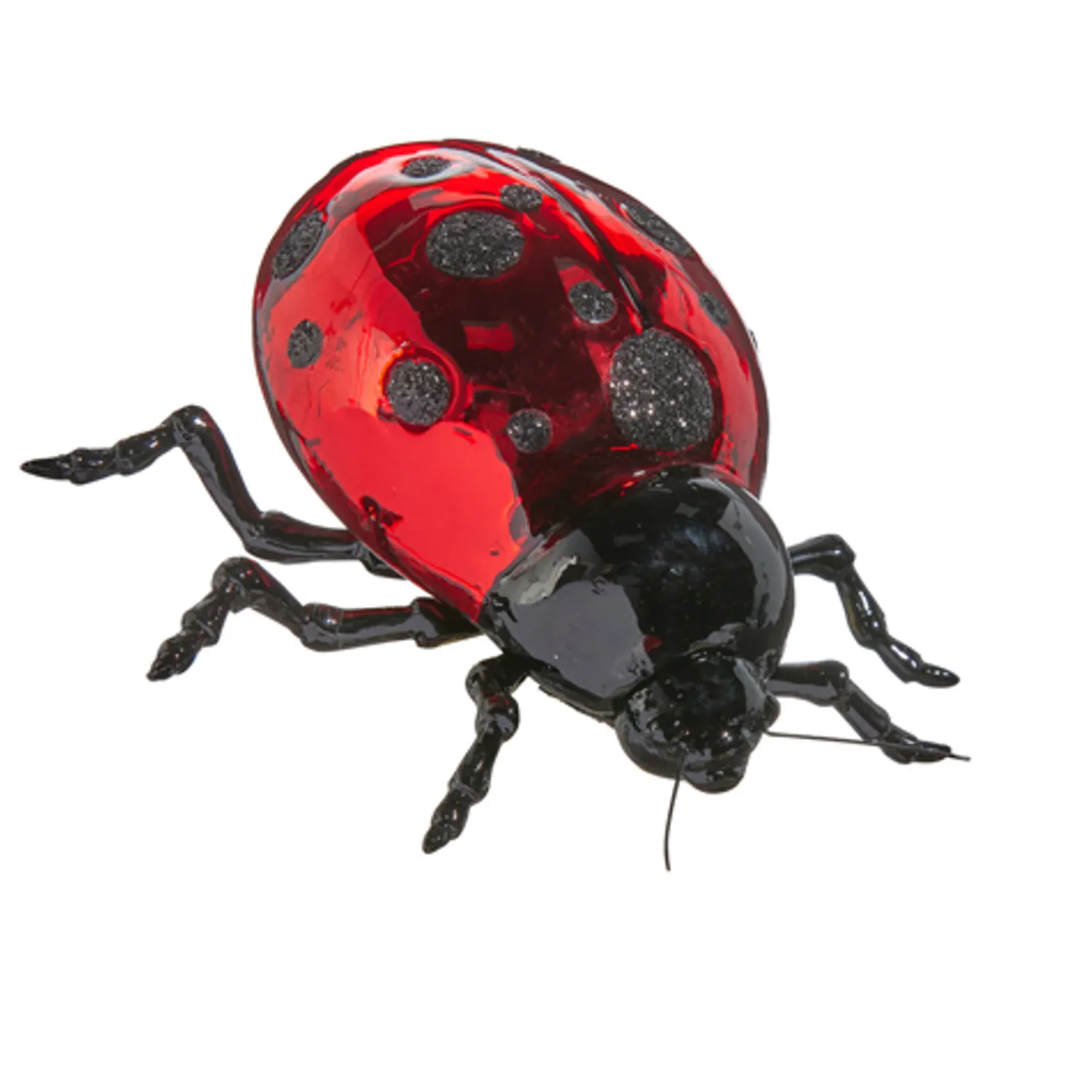 Raz Eric Cortina 4" Ladybug Glass Christmas Ornament 4453152