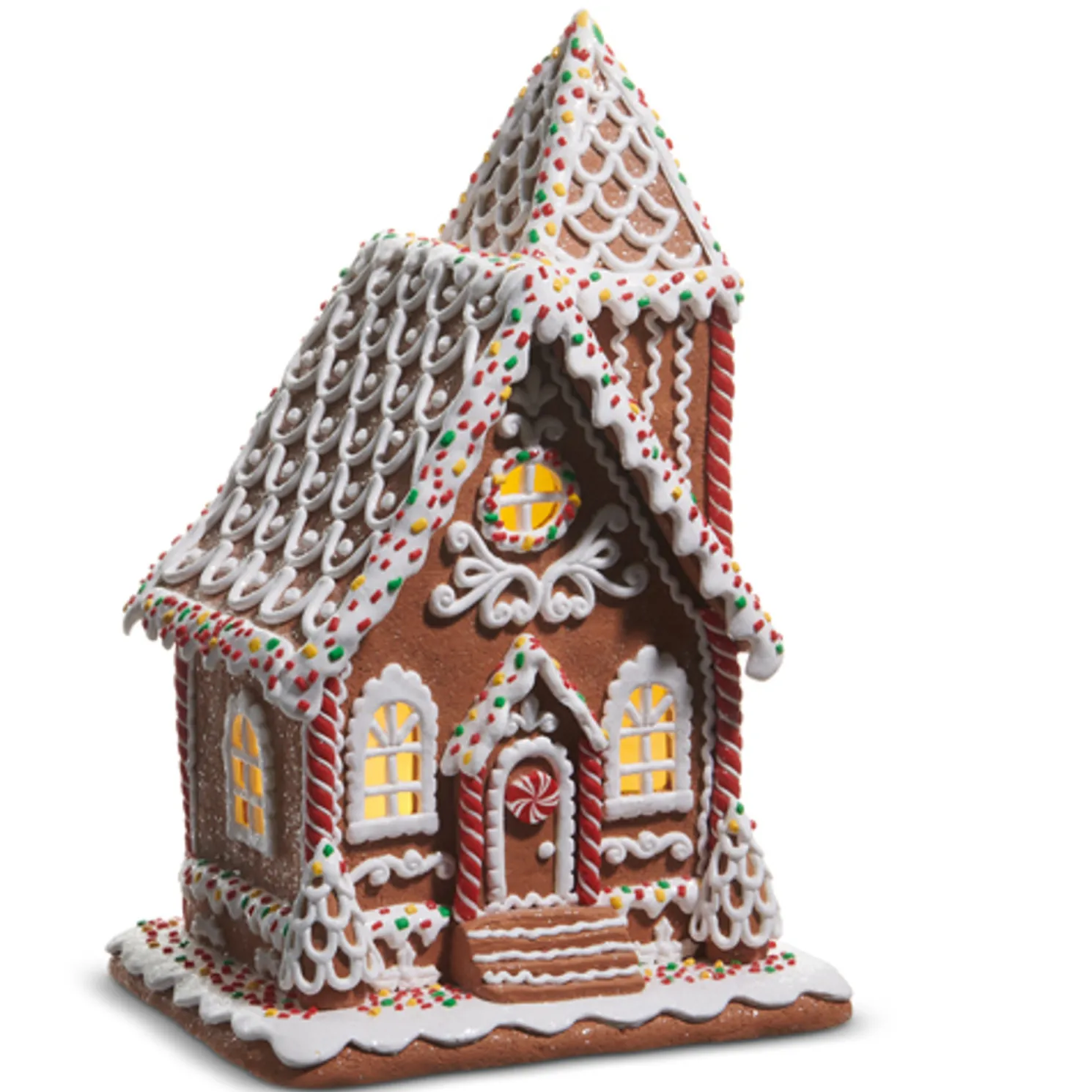 Raz Lighted Sprinkle Gingerbread House Christmas Decoration