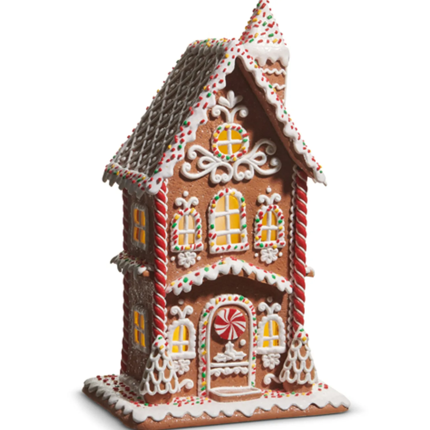 Raz Lighted Sprinkle Gingerbread House Christmas Decoration