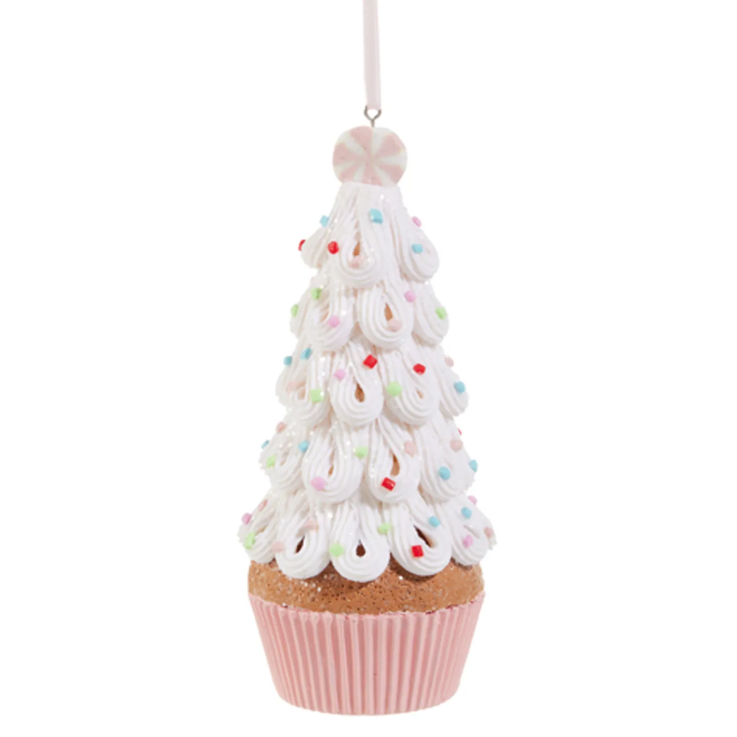 Raz 6.25"Multicolor Sprinkle Tree Cupcake Christmas Ornament 4516447