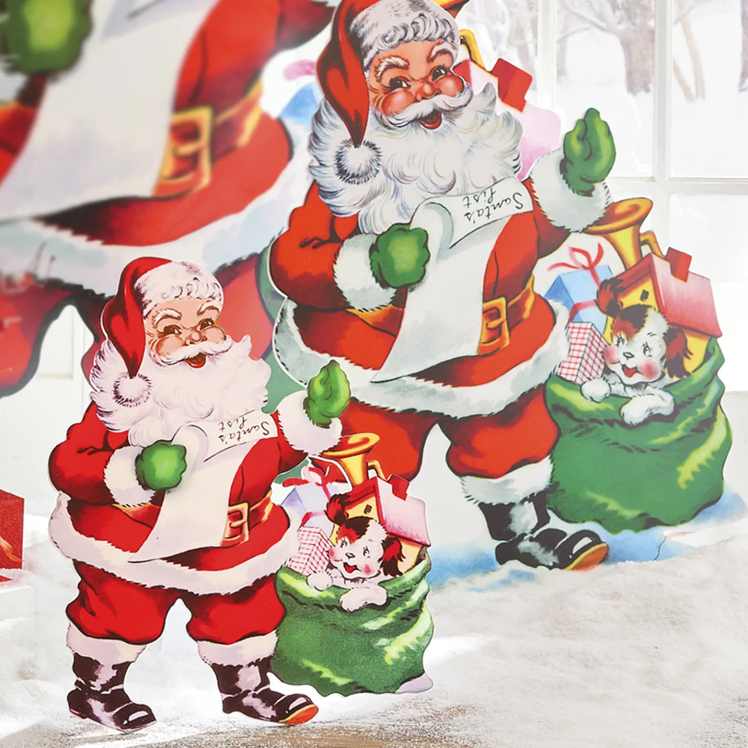 Raz 24"or 3' Santa with List Cut Out Christmas Decoration