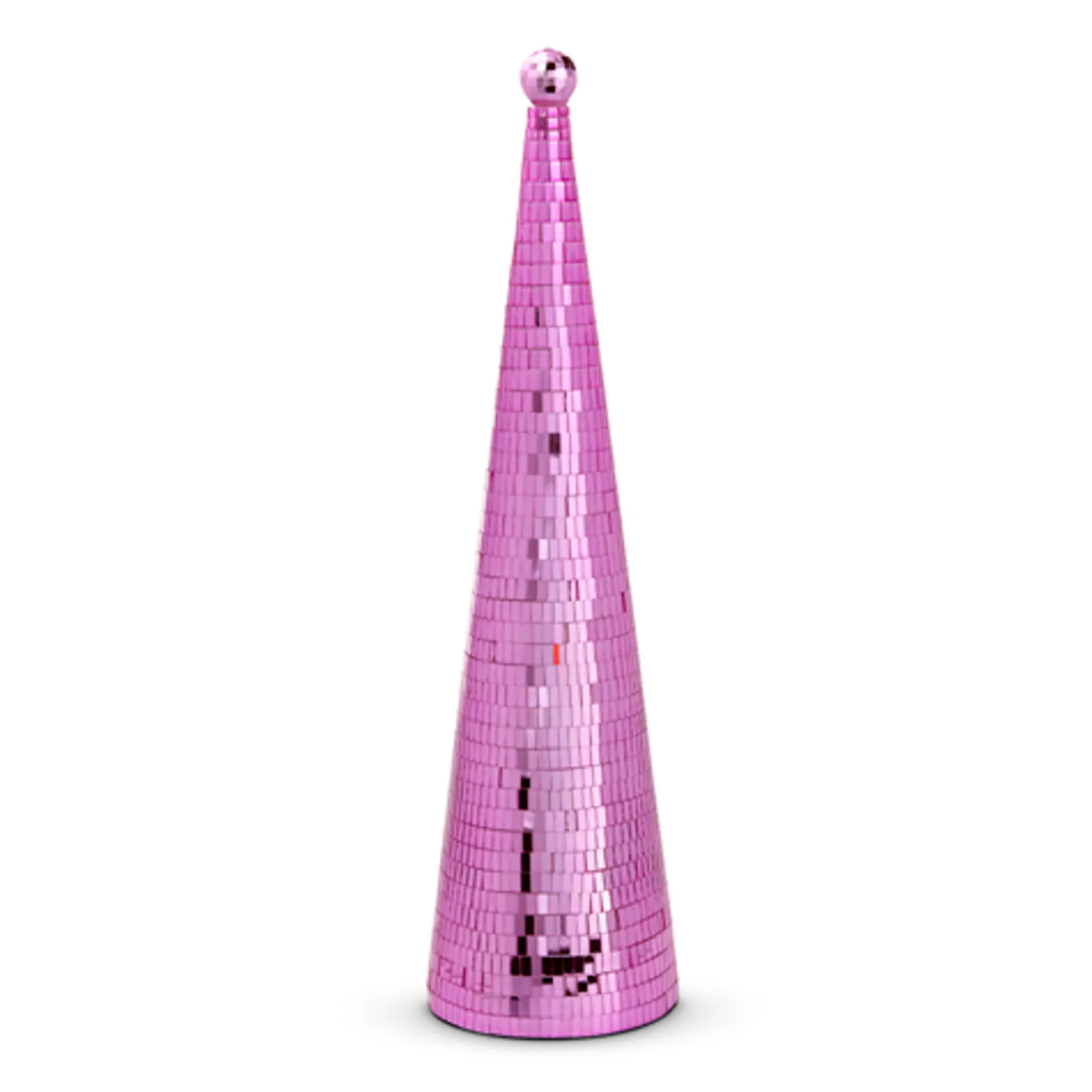Raz Silver or Pink Disco Ball Cone Christmas Tree